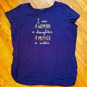 Lane Bryant Navy Blue Tee